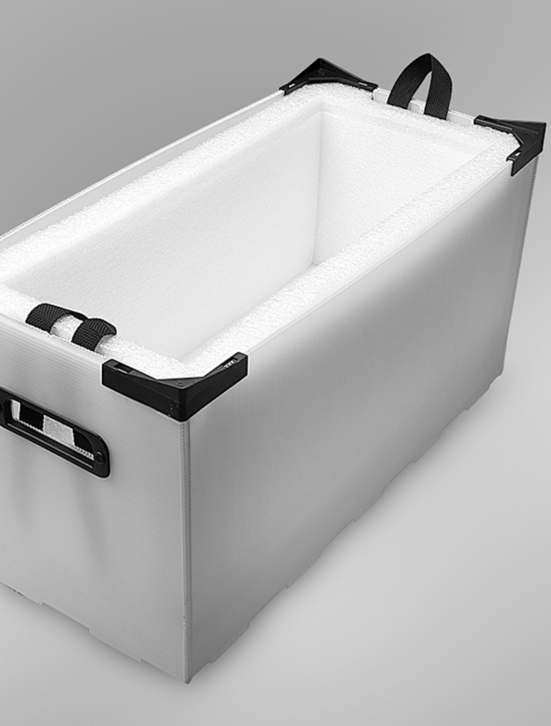 přepravky s pěnovou fixací